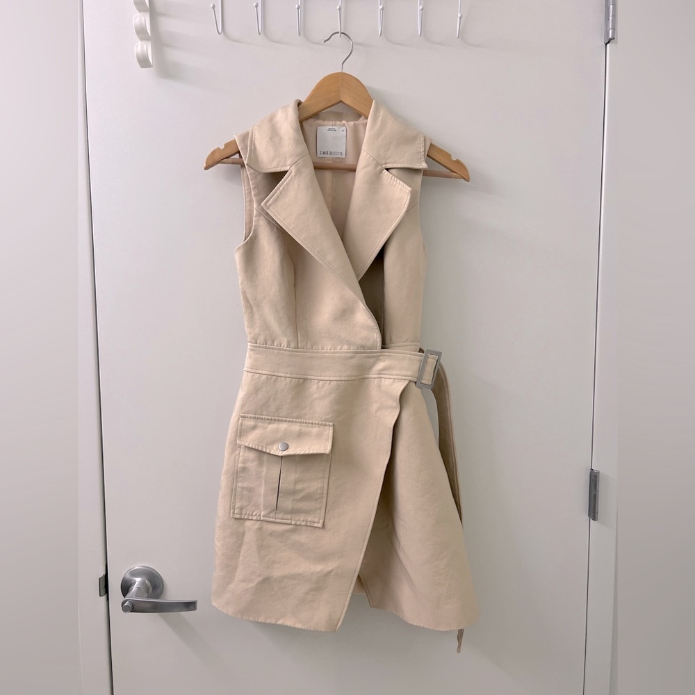 C/MEO COLLECTIVE WRAPPED JACKET/SUIT DRESS